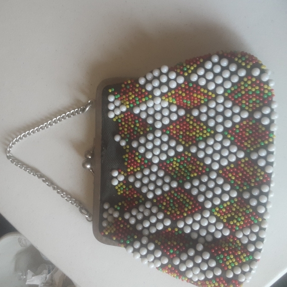 Vintage Beaded 1970s Bag - Picture 5 of 7